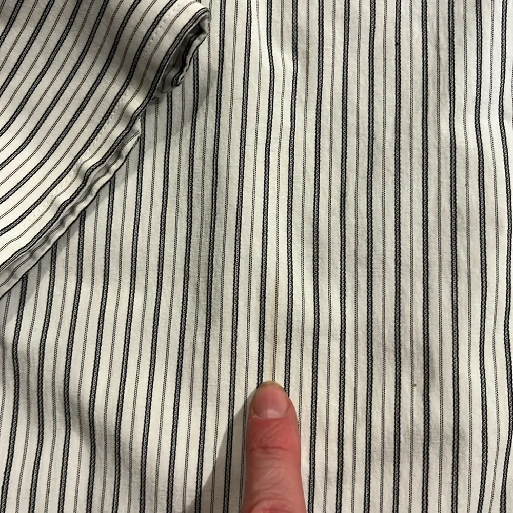 EXPRESS | 1MX striped dress button down shirt, M 15-15 1/2 - Picture 5 of 5